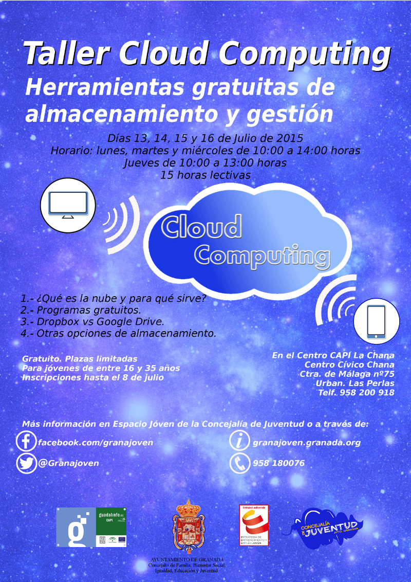 Taller gratuito Cloud Computing: Herramientas gratuitas de almacenamiento y gestin.